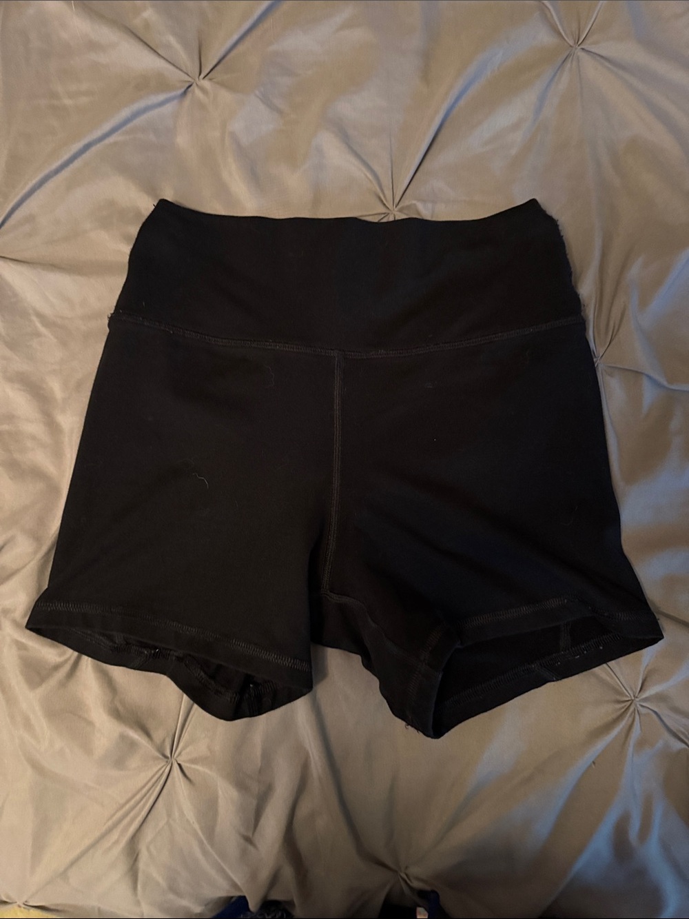 Fleo Black High-Waist Bike Shorts